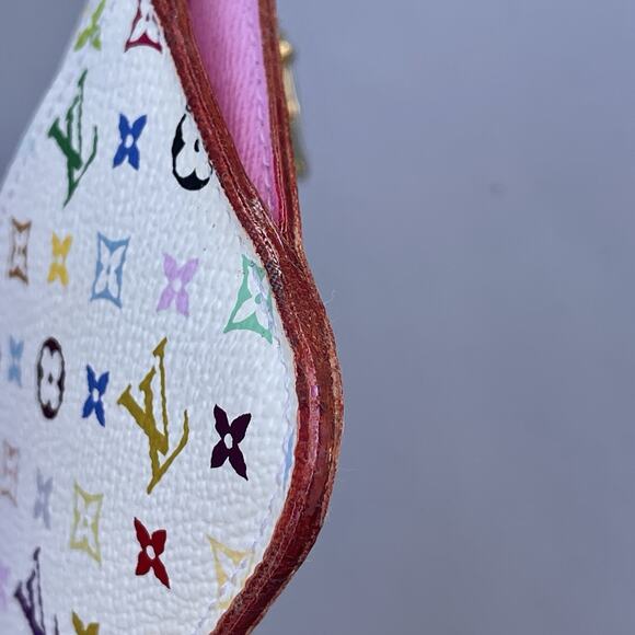 Louis Vuitton White Multicolor Key Cles Takashi Murakami Key Ring - Picture 3 of 11